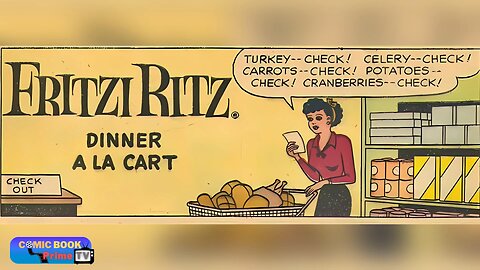Dinner a la cart, Fritzi Ritz and Phil Fumble By Ernie Bushmille #comics #funny
