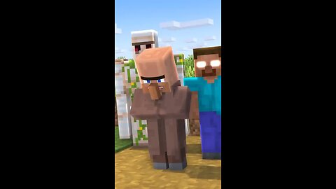 Villagers VS Pillagers😂 #minecraft #shorts