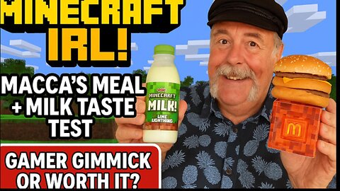 Minecraft IRL! Macca's Meal & Milk Test 🇦🇺