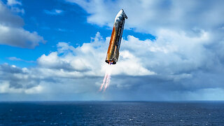 View of Starship landing burn and splashdown on Flight 10, made possible by SpaceX’s