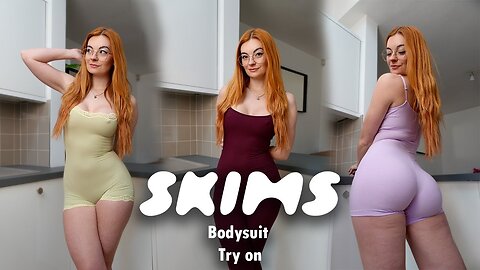 Skims Bodysuit Try On