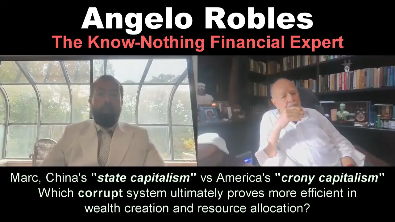 Angelo Robles, a know-nothing financial guru lecture China, the Capitalist OG!