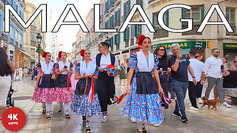 SPAIN MALAGA WALKING TOUR - Sunset & Night City Life