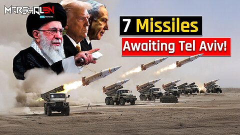 In silence, Iran lined them up behind the launchers… 7 cluster missiles poised to strike Tel Aviv!