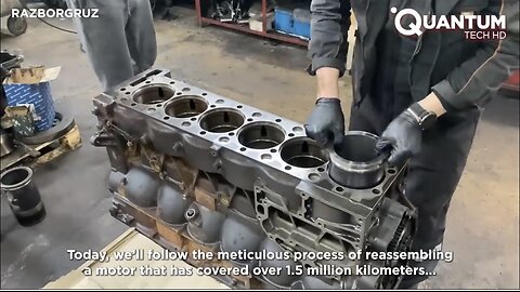 Man Fully Assembles MAN TRUCK ENGINE Perfectly | Start to Finish by ‪@trucks_channel_razborgruz‬