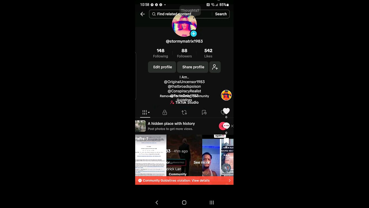 TikTok Banned/Censored Infamously..