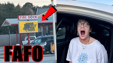 Four Eyed Leftist FINDS OUT after DESTROYING Charlie Kirk sign! FAFO!