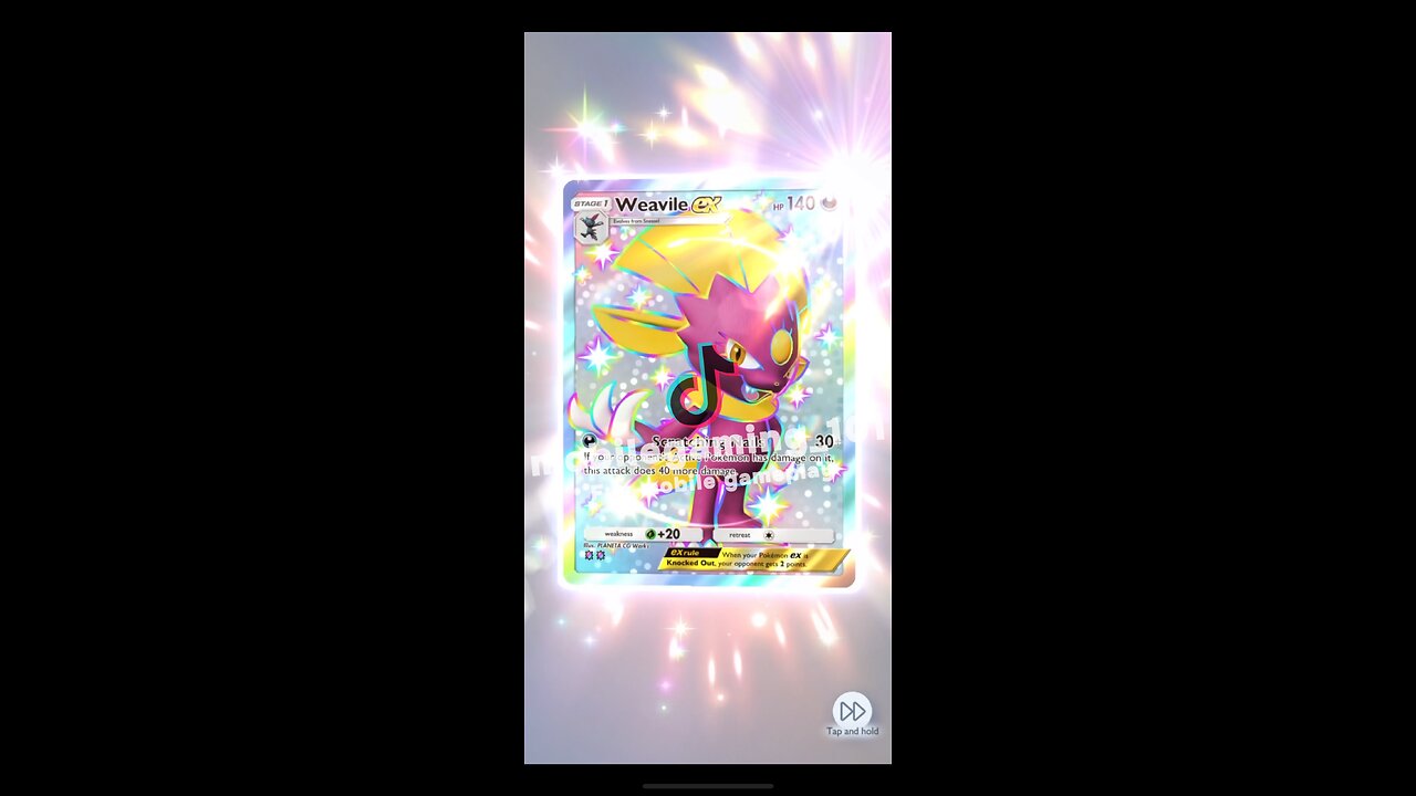 [4K] Pokémon TCG Pocket Shiny Weavile ex & Guzzlord ex 2nd , 色違いマニューラex＆アクジキングex 2回目 , ポケモンTCGポケット