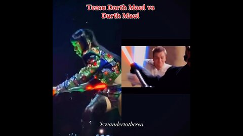 Temu Darth Maul vs Darth Maul