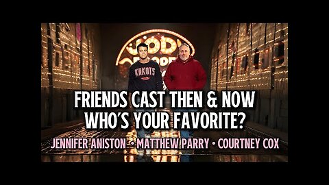 Friends Cast Then and Now_ Rachel (Jennifer Aniston), Monica (Courteney Cox), Ross (David Schwimmer)