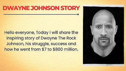 Dwayne Johnson's Story || Learn English Through Story Level 1