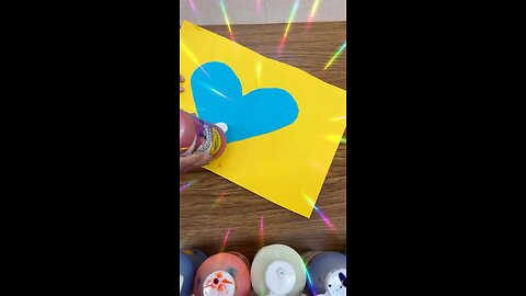 💖💛❤️💙💜 MIRROR IMAGE HEART PAINTING 💖Valentines Day Art Project💖