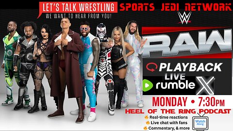 LIVE WWE RAW Watch Along – Real-Time Reactions to Monday Night Action Full Show Reactions