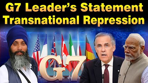 LIVE : 18-06-25 | G7 LEADER'S STATEMENT ON TRANSNATIONAL REPRESSION | CURRENT AFFAIRS with JAGJEET
