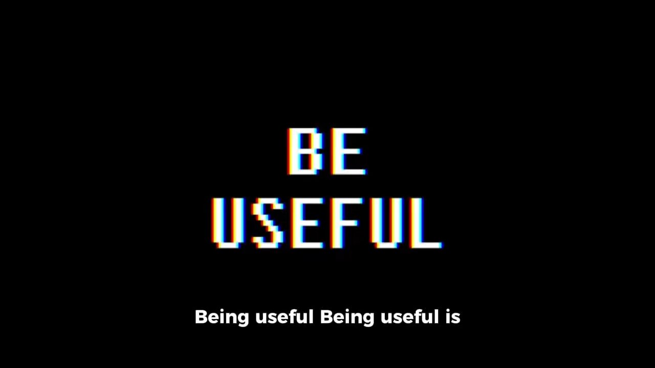 Being useful isn’t just about helping others—it’s about lifting yourself up, too.