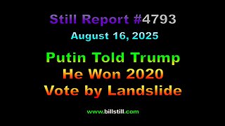Putin Told Trump He Won 2020 Vote by Landslide, 4793