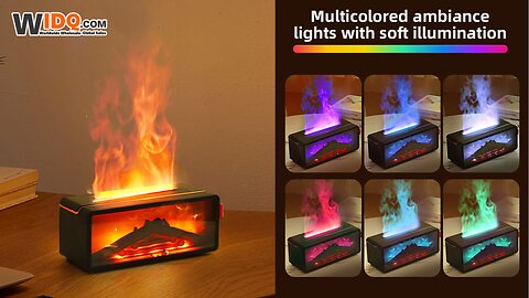 🌋 3D Flame Diffuser: Aroma & Ambience in One! 🔥