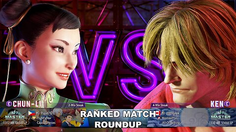 Kuya Kalbo SF6 Ranked Match Roundup. Chun Li Master Rank [Hori Fight Stick]