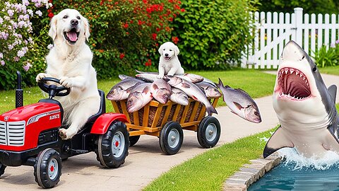 Puppy Joins Mom to Feed Dolphins 🐶🐬 — Dreams of Becoming a Dolphin Trainer ✨