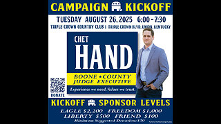 Chet Hand for Boone Co. Judge Exec Kick Off