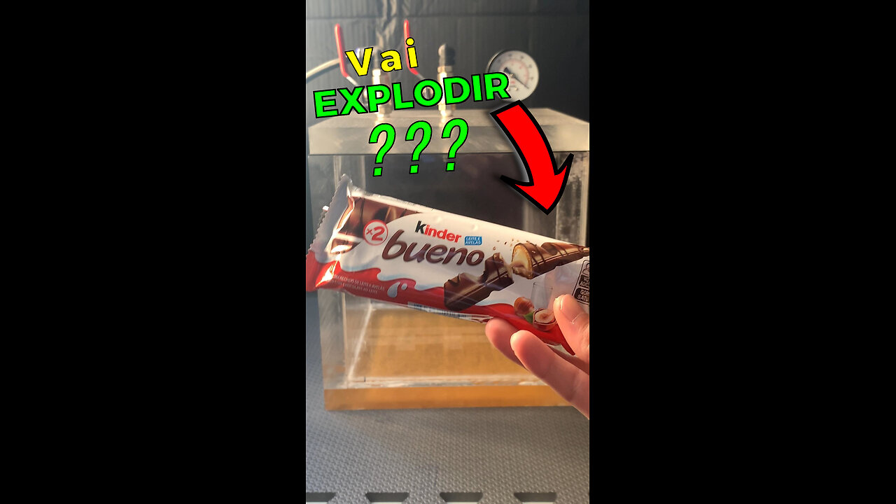 🤔🤔I put Kinder Bueno in the Vacuum! Will it explode?