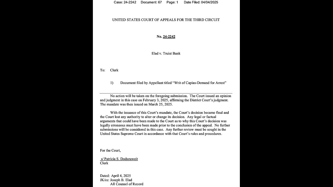 Any further review must be sought in the U. S. Supreme Court