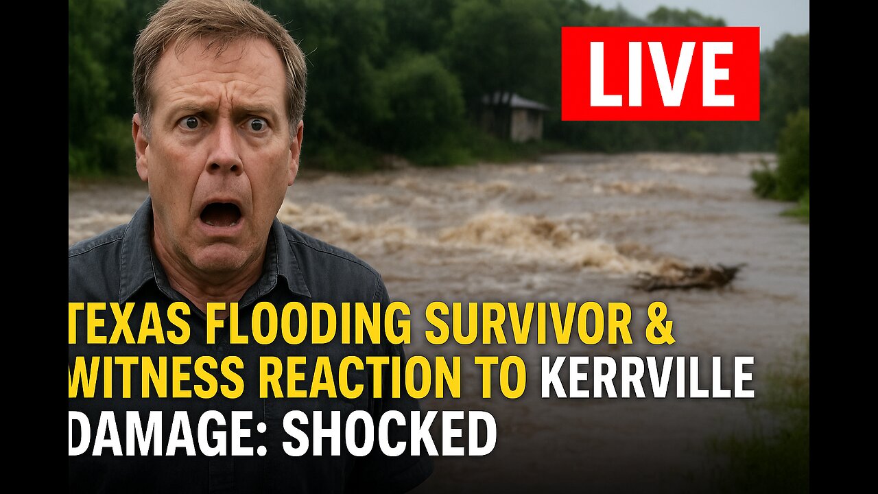 🚨 Texas Flood Survivor Breaks Down: “I’ve Never Seen Anything Like This”