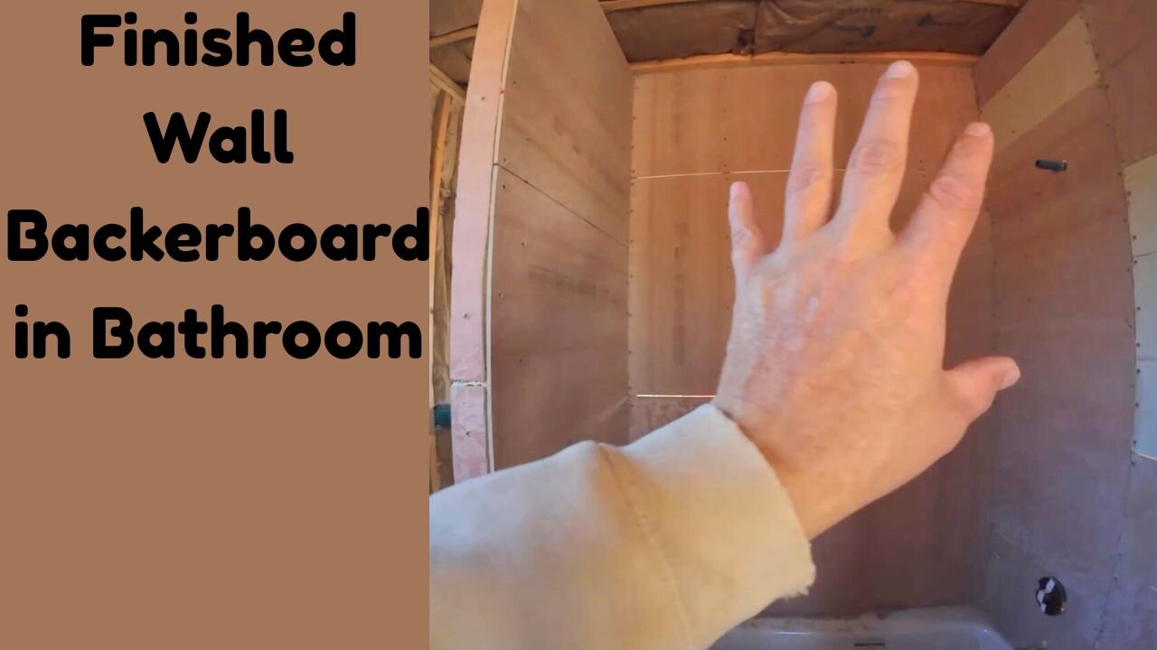 Finished Wall Backboard in the Bathroom