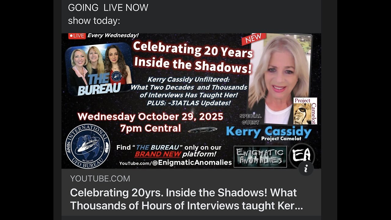 UFOIB INTERVIEW WITH KERRY CASSIDY: 20 YEAR ANNIVERSARY WHISTLEBLOWER TESTIMONY