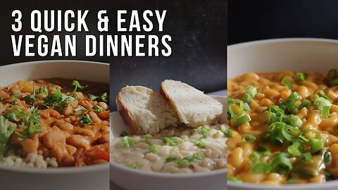 3 minimal ingredient vegan recipes you'll love