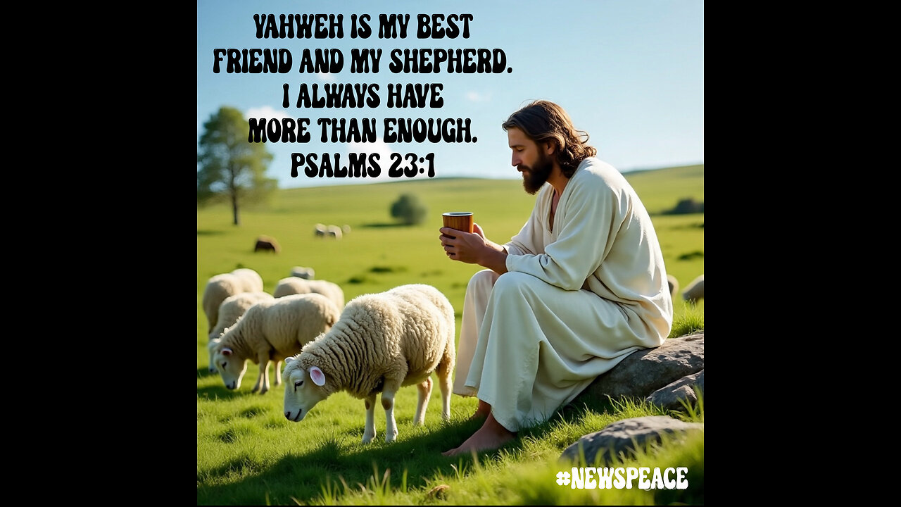 YAHWEH IS MY SHEPHERD! I HAVE ALL I NEED!