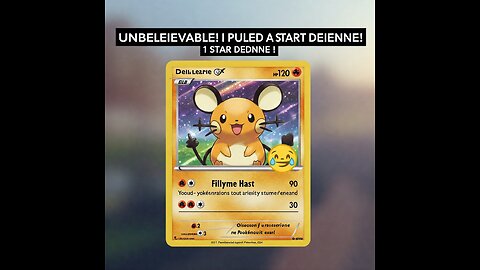 UNBELIEVABLE! I Pulled a FULL ART 1 STAR Dedenne!