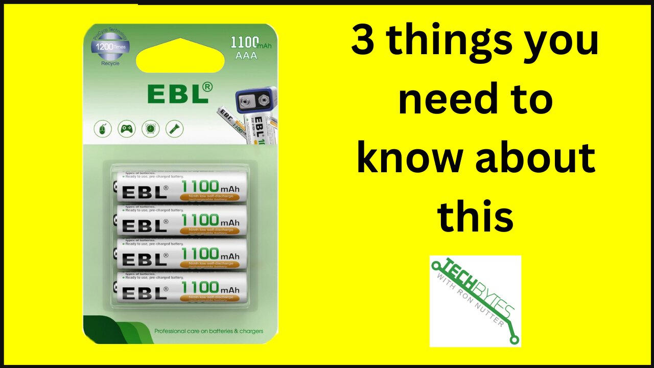 3 things to know about the EBL AAA Rechargeable Batteries (4 Count)