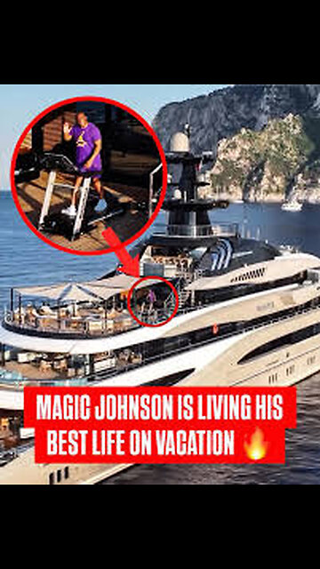 NEWS Magic Johnson showcased the yacht he’s staying in during his vacation