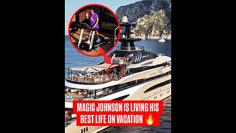 NEWS Magic Johnson showcased the yacht he’s staying in during his vacation