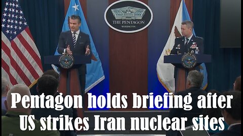 Pete Hegseth holds briefing on success of Iran strikes