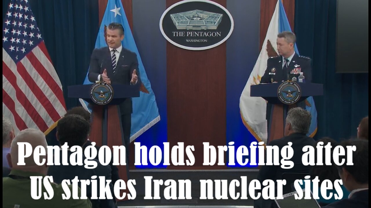 Pete Hegseth holds briefing on success of Iran strikes