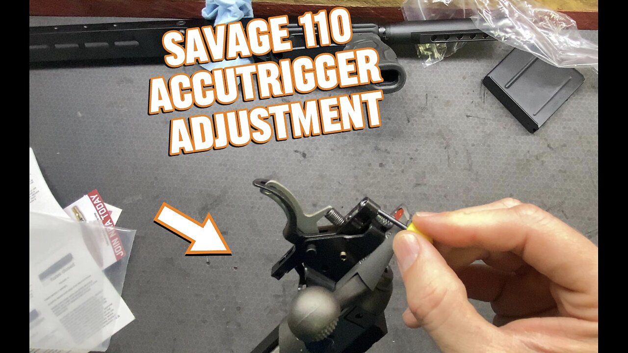 Savage 110 Trigger Adjustment| Accutrigger