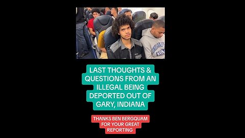 Interesting ~ Ben answers question from illegal migrant being deported from Gary, Indiana