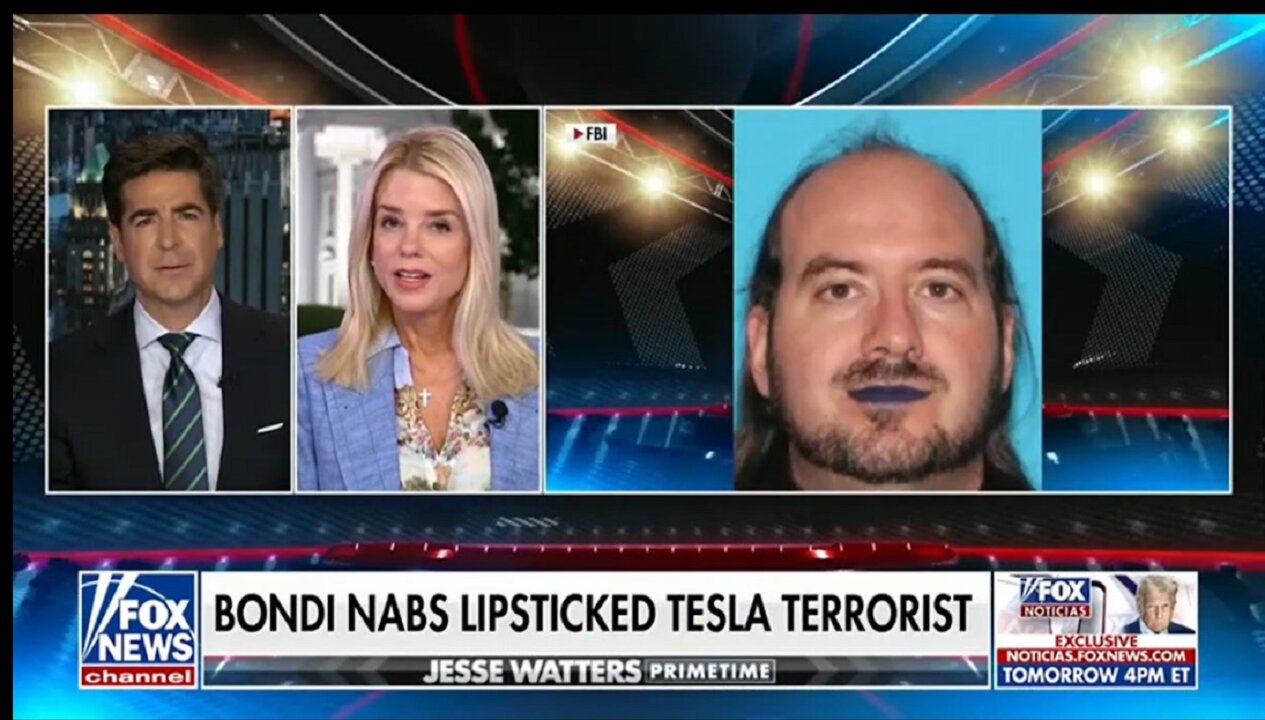 BONDI NABS LIPSTICKED TESLA TERRORIST