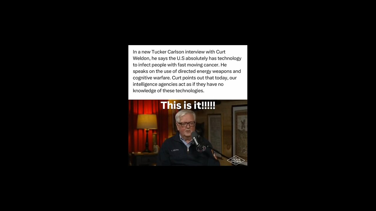 Curt Weldon Government’s Evil Technology That Gives One Fast Moving Cancer
