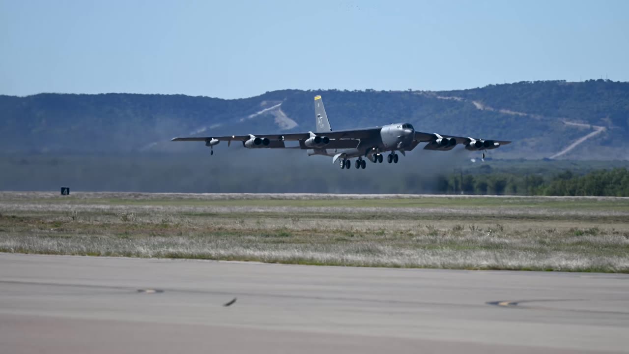 Minot, Barksdale B-52s depart Dyess as part of Global Thunder 26