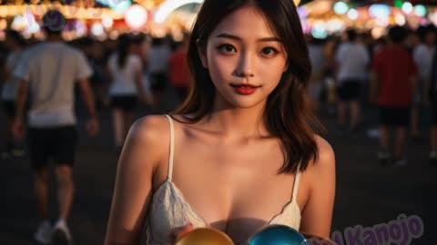 [4k AI Lookbook] A Dream Date at the Fun Fair! Sena | カーニバルで夢のデート せな ❤️