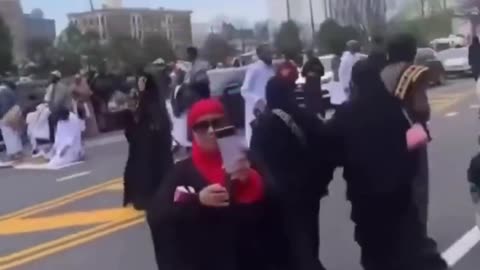 Somali immigrants shut down streets in Philadelphia, Pennsylvania.