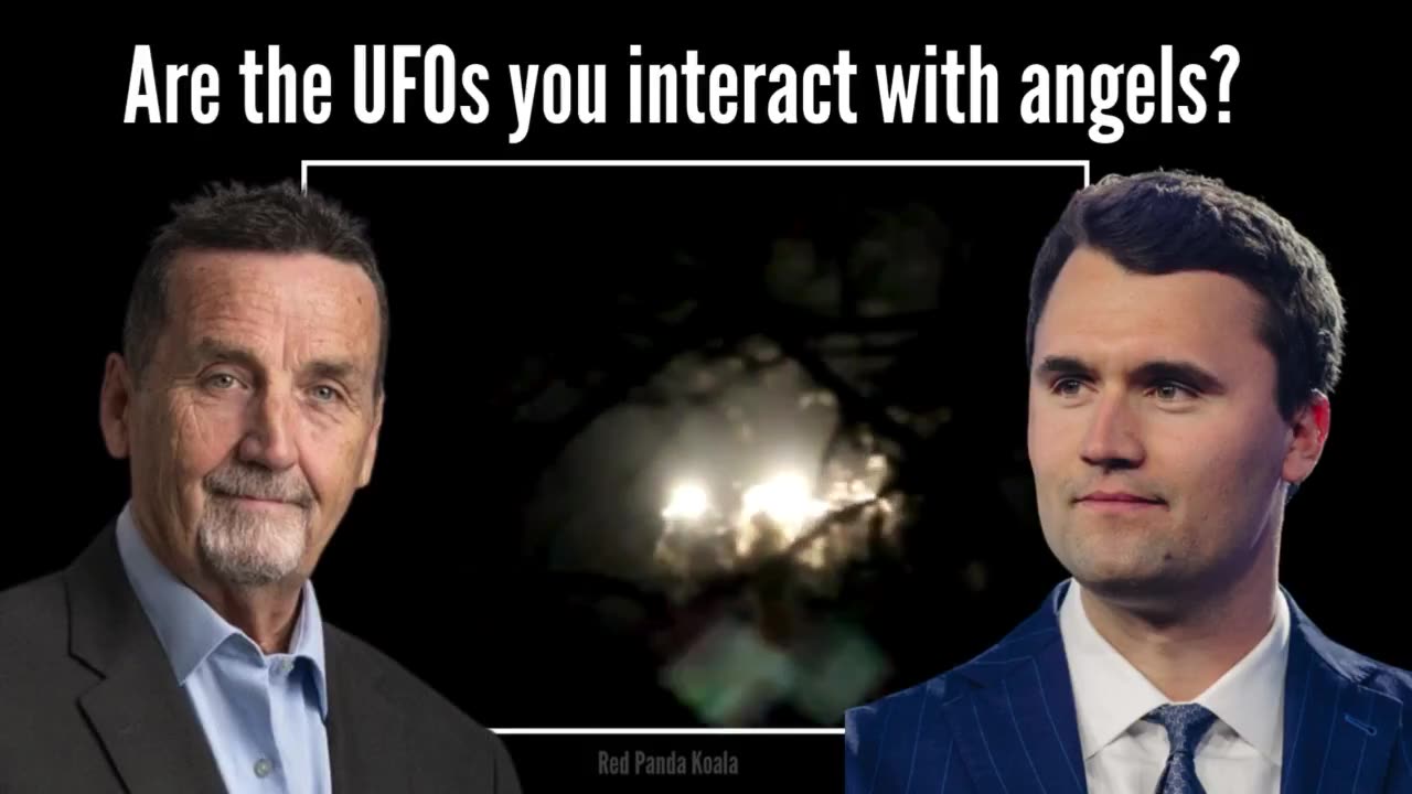 Charlie Kirk asked Chris Bledsoe if the UFOs he interacts with are angels, 2023