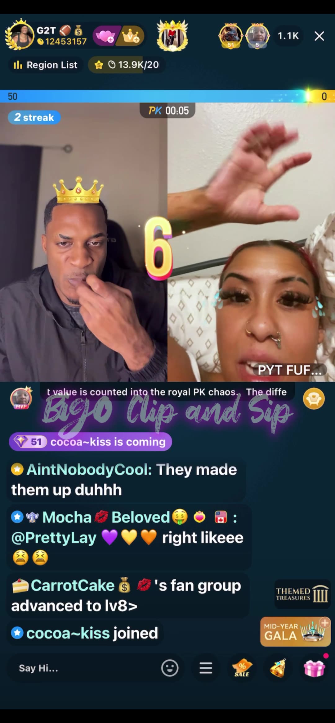 G2T lines PYT whos trying to plead her case about Unknown 7/22/25 #bigoclipandsip