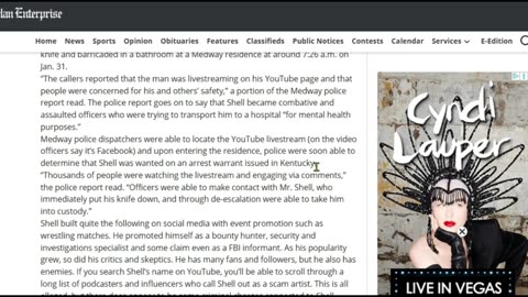 News Article Police Chief Speaks Ernie Shell, Scams, Arrest, & Creators Online Covering The Story