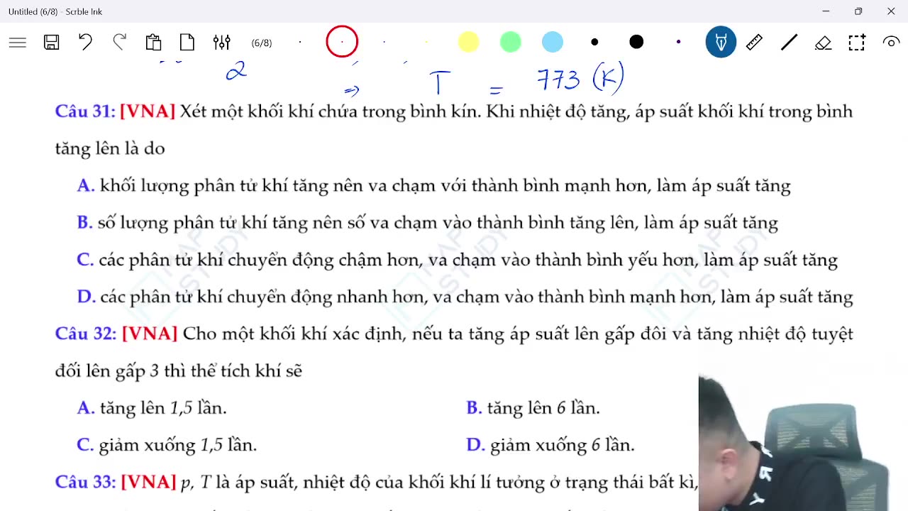 "Buổi 21 - Ôn tập lí thuyết Khí Lí Tưởng (Phần 3) "