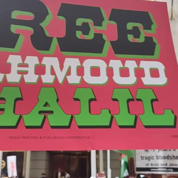 Freedom for MAHMOUD KHALIL. Free Palestine 🇵🇸.