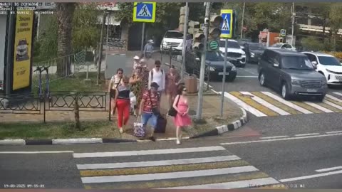 "Speeding Car Ran Over Pedestrians – Chaos on the Road! 😱 CCTV"